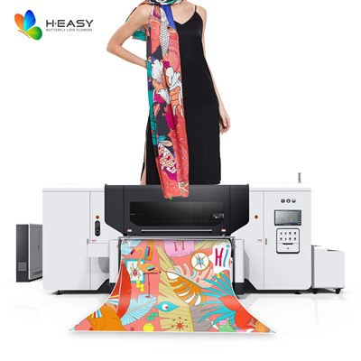 Máquina de impressão têxtil usa tinta reativa para impressão de algodão